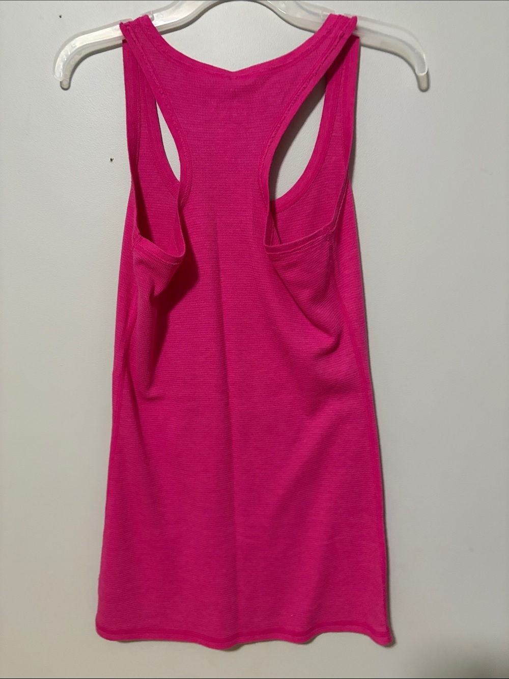 Victoria's Secret PINK Hot Pink Ribbed Racerback Tank - Picture 3 of 4